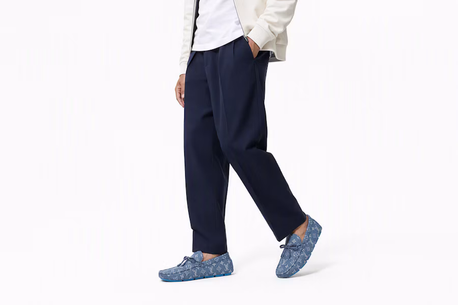 Louis Vuitton LV Driver Moccasin Shoes 'Blue Denim Monogram with Blue' 1ABF63 Order Louis Vuitton LV Driver Moccasin Shoes 'Blue Denim Monogram with Blue' 1ABF63