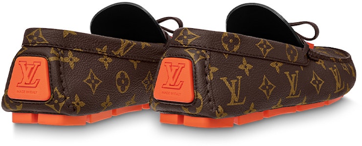 Kasut Louis Vuitton LV Driver Moccasin 'Coklat Monogram dengan Oren' 1ABF7Z Shop Kasut Louis Vuitton LV Driver Moccasin 'Coklat Monogram dengan Oren' 1ABF7Z