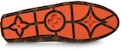 Kasut Louis Vuitton LV Driver Moccasin 'Coklat Monogram dengan Oren' 1ABF7Z