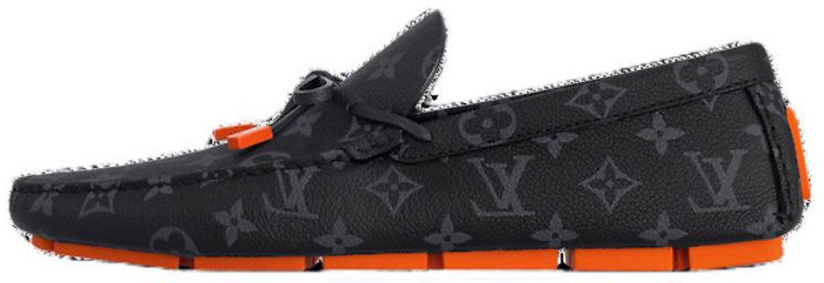 Louis Vuitton LV Driver Moccasins Shoes 'Black Monogram with Red' 1AAF38 Buy Louis Vuitton LV Driver Moccasins Shoes 'Black Monogram with Red' 1AAF38