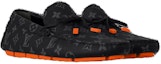 Shop Kasut Louis Vuitton LV Driver Moccasins 'Hitam Monogram dengan Merah' 1AAF38