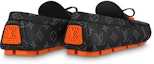 Purchase Kasut Louis Vuitton LV Driver Moccasins 'Hitam Monogram dengan Merah' 1AAF38
