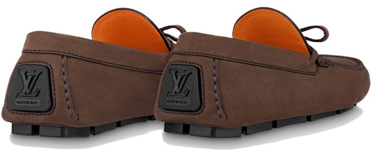 路易威登 牛皮革 套穿圓頭平底 休閒鞋 男款 棕色 Lookbook 路易威登 牛皮革 套穿圓頭平底 休閒鞋 男款 棕色