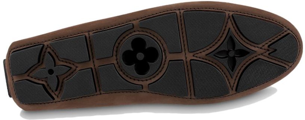 Louis Vuitton LV Driver Moccasins Shoes 'Brown with Black' 1ABMRA Shop Louis Vuitton LV Driver Moccasins Shoes 'Brown with Black' 1ABMRA