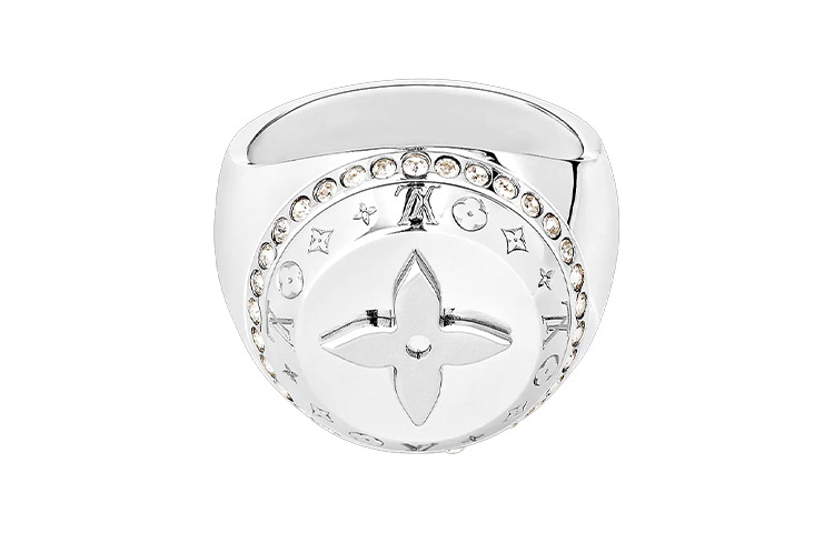 Order 路易威登LV地球仪旋转戒指男女通用银色款。 M00328