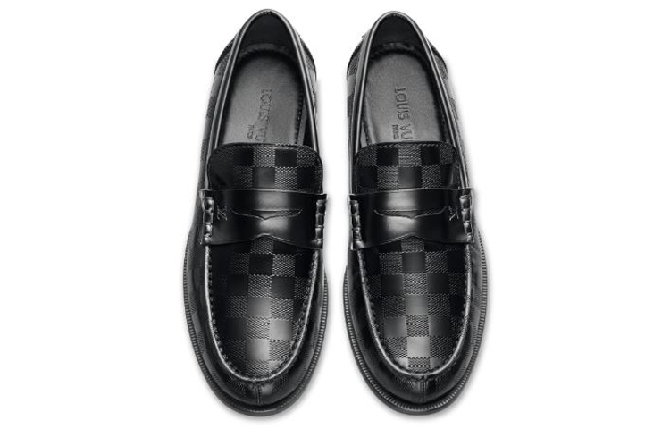 Lookbook 路易威登 LV 畢業典禮樂福鞋 '黑色' 1A1HZY