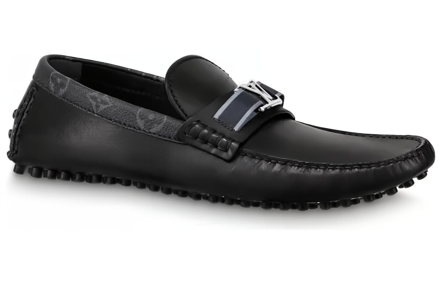 Order ルイ・ヴィトン ホッケンハイム ローファー モノグラム襟付き (ブラック) 1AA09O