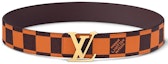 Buy Louis Vuitton LV Initiales 40mm Reversible Belt Damier Pop Orange
