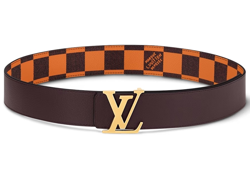 Order Cinturón Reversible Louis Vuitton LV Initiales 40mm Damier Pop Naranja