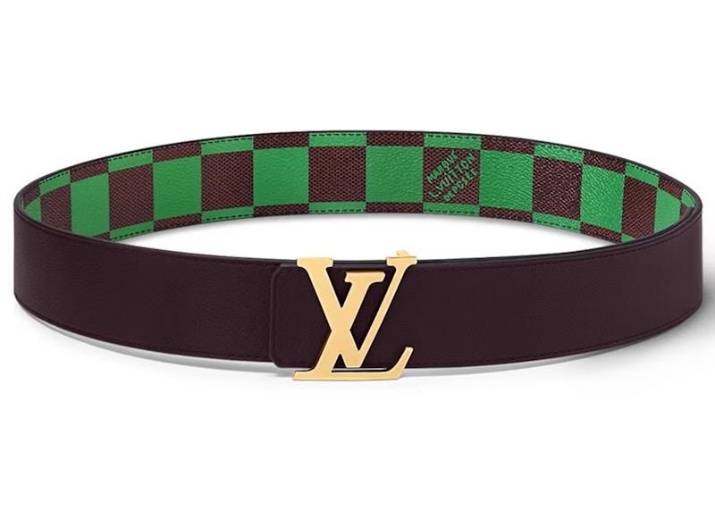 Louis Vuitton LV Initiales 40mm Reversible Belt Damier Pop Green 圖 2