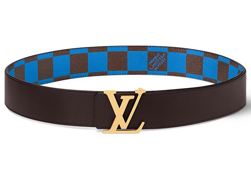 Order Cinturón Reversible Louis Vuitton LV Initiales 40mm Damier Pop Azul