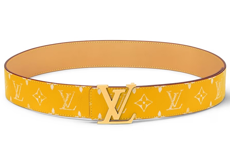 Louis Vuitton LV Initiales 40mm Reversible Belt Yellow