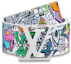 Order Louis Vuitton Sabuk Reversible 40MM LV Initials Multicolored