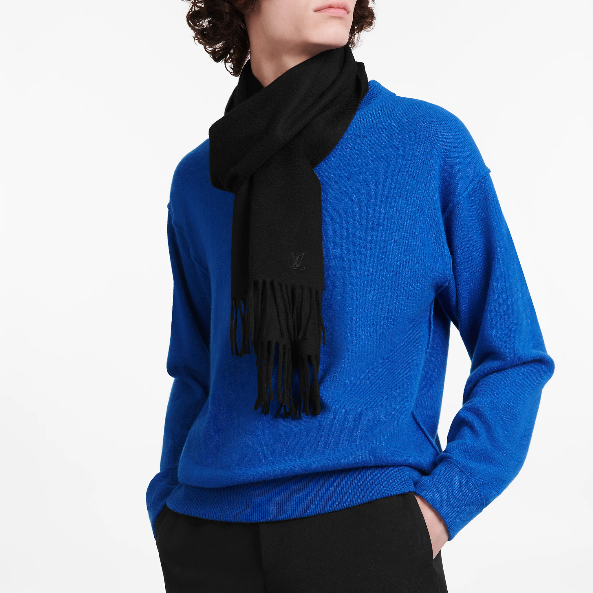 Louis Vuitton LV Jhelam Scarf Black M75362 圖 3