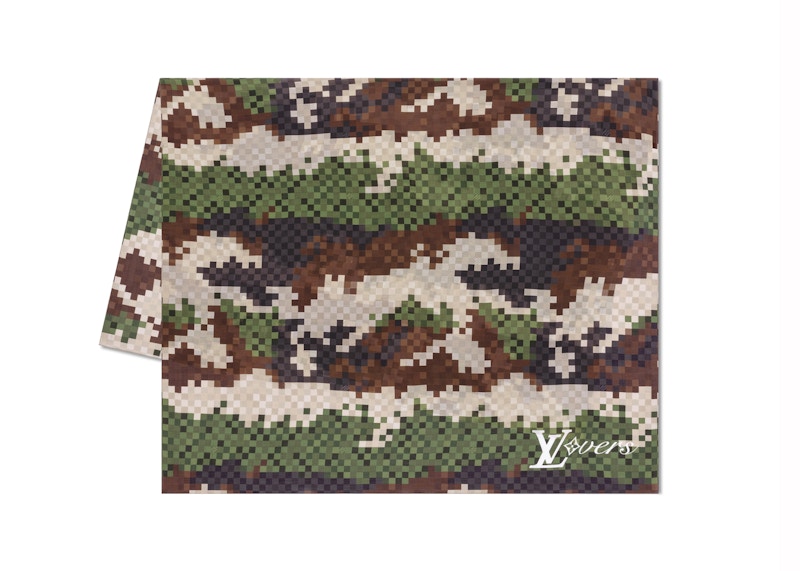 Louis Vuitton LV Lovers Damier Damoflage Stole Green