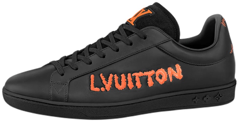 Louis Vuitton LV Luxembourg Samothrace Sneakers 'Black with Orange' 1A9JCP Buy Louis Vuitton LV Luxembourg Samothrace Sneakers 'Black with Orange' 1A9JCP
