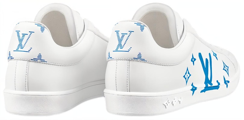 Louis Vuitton LV Luxembourg Samothrace Sneakers 'White with Blue' 1A9JDN Lookbook Louis Vuitton LV Luxembourg Samothrace Sneakers 'White with Blue' 1A9JDN