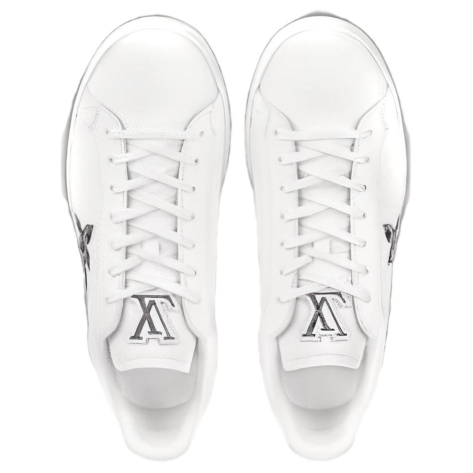 Shop Louis Vuitton LV Luxembourg Samothrace 'Putih dengan Bintang Jatuh' Sneakers 1AA34Q