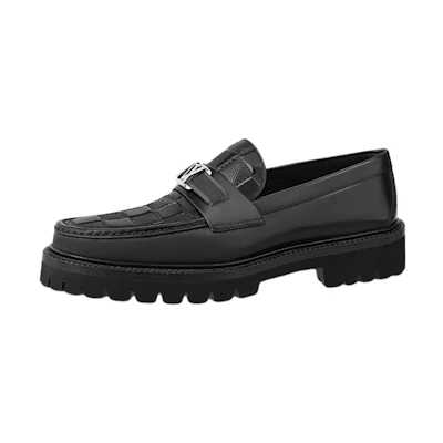 LV LV Major Loafers 'Black Crocodile'