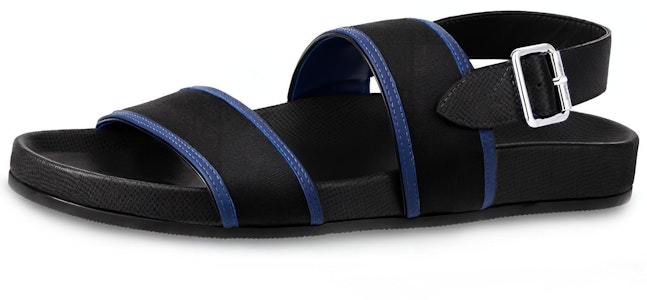 Sandal Louis Vuitton LV Mirabeau Kulit Taiga Bicolor 'Hitam' 1A581R Buy Sandal Louis Vuitton LV Mirabeau Kulit Taiga Bicolor 'Hitam' 1A581R