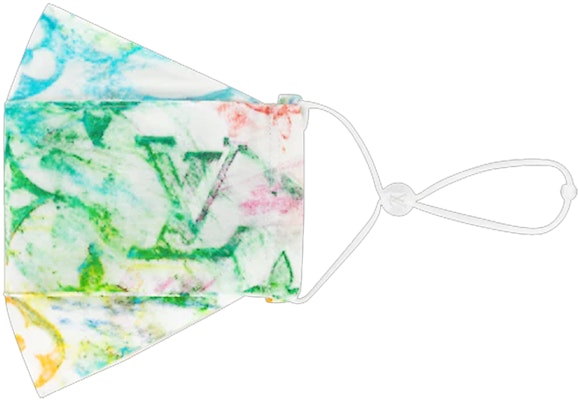 Louis Vuitton LV Monogram Color Graffiti Print Cotton Mask Unisex Couple Style MP2887 Order Louis Vuitton LV Monogram Color Graffiti Print Cotton Mask Unisex Couple Style MP2887