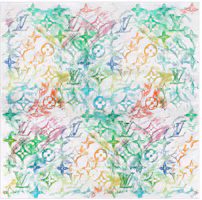 Lookbook Louis Vuitton LV Monogram Topeng Kapas Graffiti Warna Unisex Pasangan Style MP2887