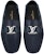 Louis Vuitton LV Monte Carlo Moccasin Kasut 'Navy dengan Monogram Kolar' 1AANOW