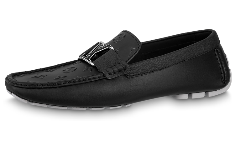 Louis Vuitton LV Monte Carlo Moccasins Shoes 'Black with Top Monogram' 1AASH8