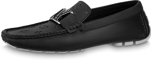 Louis Vuitton LV Monte Carlo Moccasins Shoes 'Black with Top Monogram' 1AASH8 Louis Vuitton LV Monte Carlo Moccasins Shoes 'Black with Top Monogram' 1AASH8