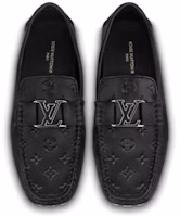 Lookbook Louis Vuitton LV Monte Carlo Moccasins Shoes 'Black with Top Monogram' 1AASH8