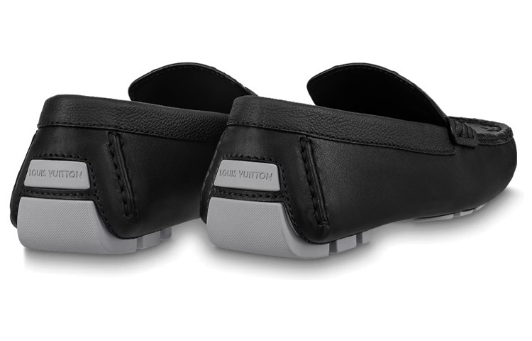Shop Sepatu Louis Vuitton LV Monte Carlo Moccasins 'Hitam dengan Top Monogram' 1AASH8