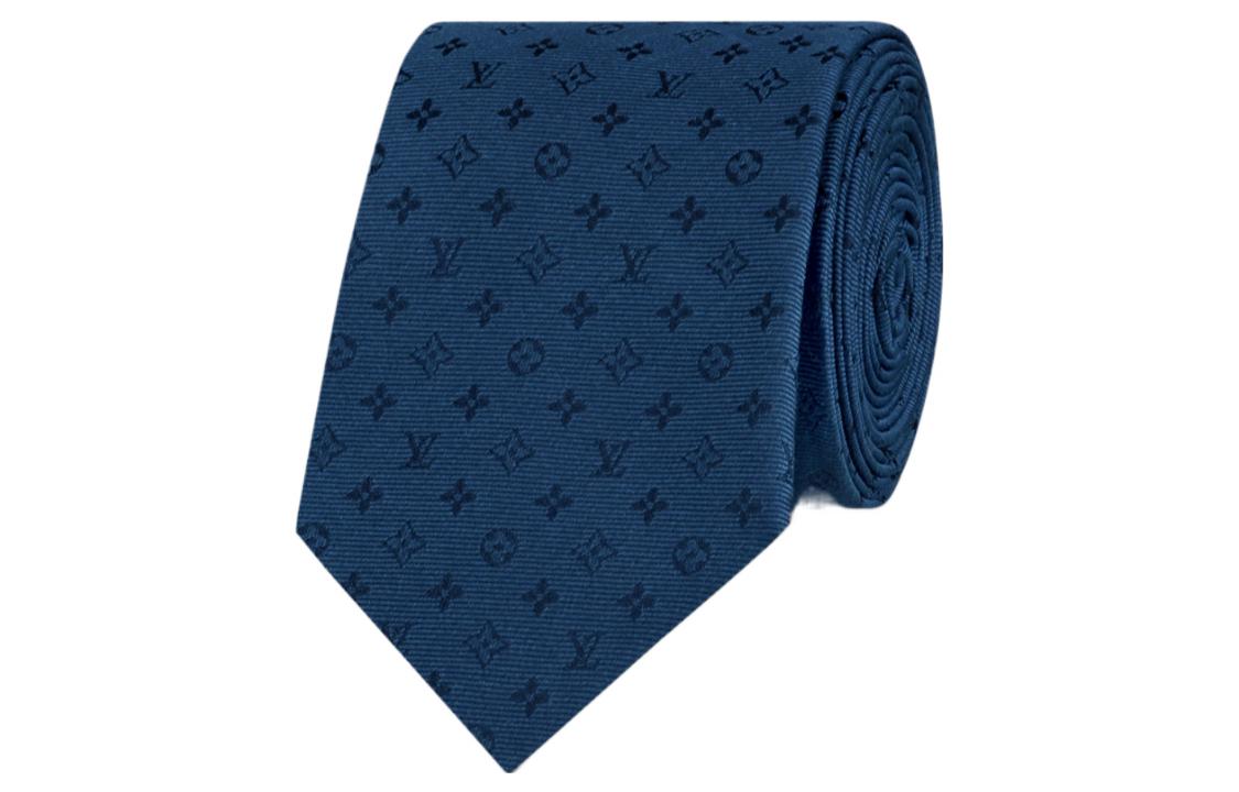 Louis Vuitton LV Neo Monogram  Silk Tie Navy Blue. M75988 圖 3