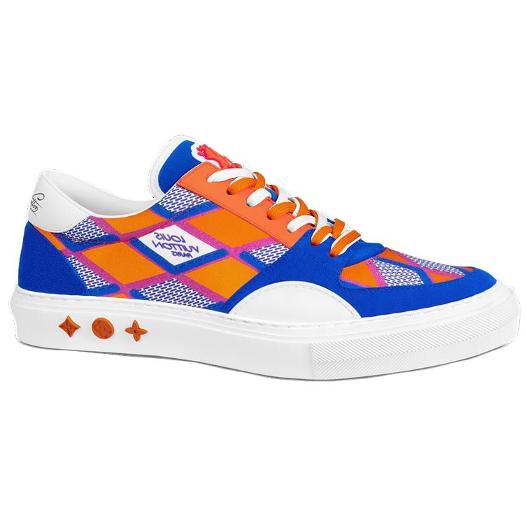 Order Zapatillas Louis Vuitton LV Ollie Richelieu 'Azul Naranja' 1AAHQE