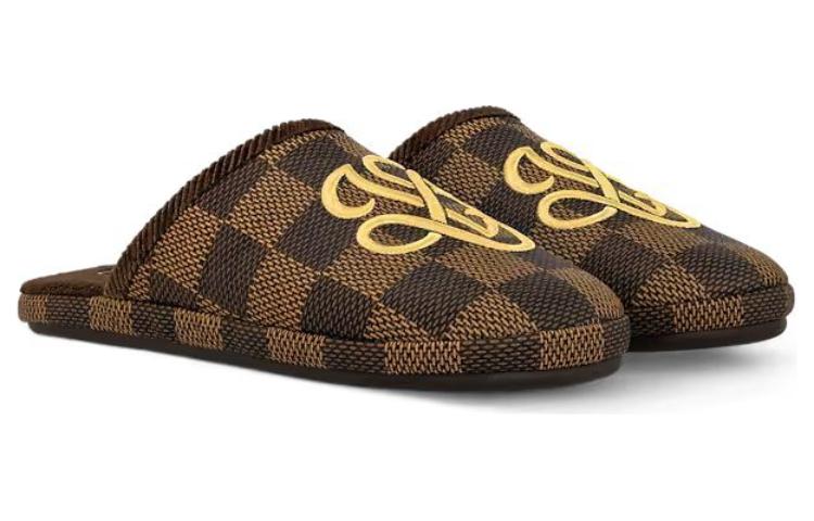 Lookbook Louis Vuitton LV Palace Hausschuhe Damier Pop Ebene 1ACN6J