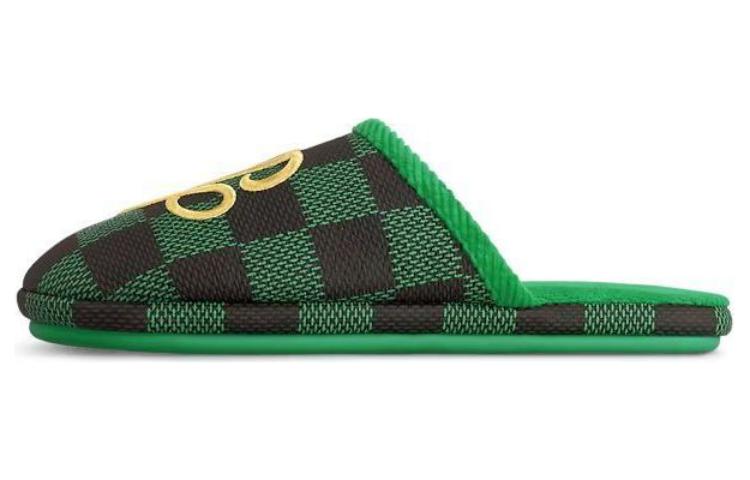 Louis Vuitton LV Palace Slipper Damier Pop Green 1ACN7F