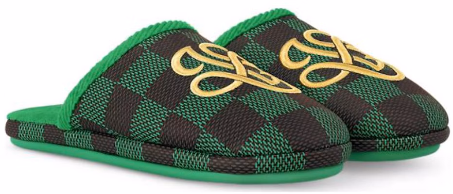 Louis Vuitton LV Selipar Istana Damier Pop Hijau. 1ACN7F Lookbook Louis Vuitton LV Selipar Istana Damier Pop Hijau. 1ACN7F