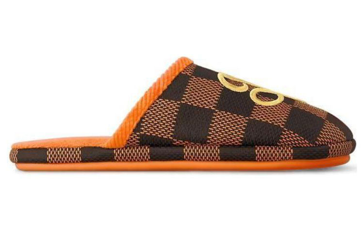 Order Louis Vuitton LV Palace Pantoufle Damier Pop Orange 1ACN6Z