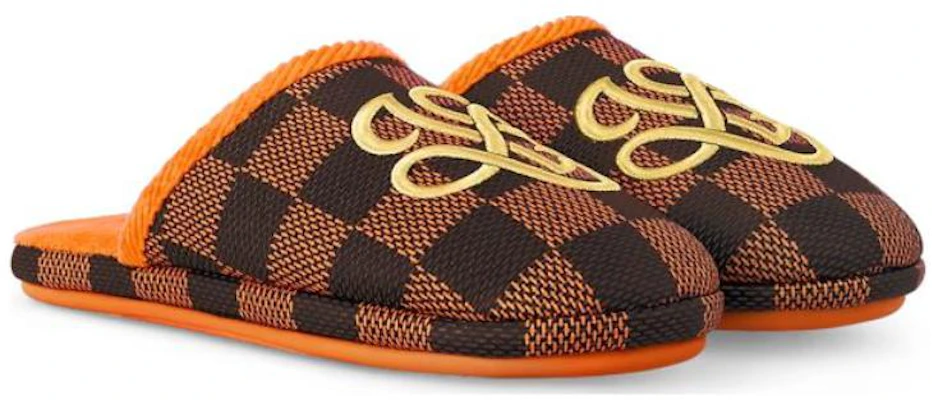 Louis Vuitton LV Palace Pantoufle Damier Pop Orange 1ACN6Z Lookbook Louis Vuitton LV Palace Pantoufle Damier Pop Orange 1ACN6Z