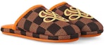 Lookbook Selipar Louis Vuitton LV Palace Damier Pop Oren 1ACN6Z