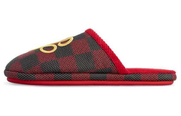Louis Vuitton LV Palace Slipper Damier Pop Red 1ACN6R