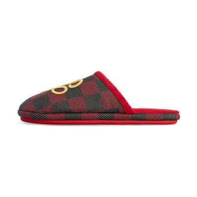 LV LV Palace Slipper Damier Pop Red