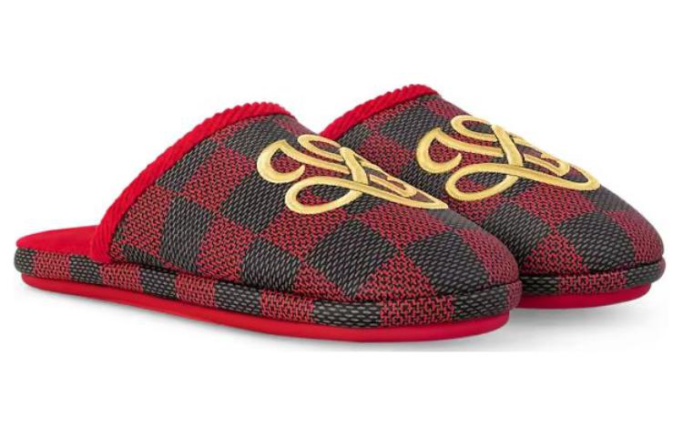 Lookbook Louis Vuitton LV Palace Mules Damier Pop Rouge 1ACN6R
