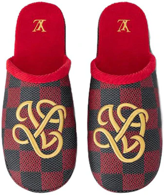 Louis Vuitton LV Palace Mules Damier Pop Rouge 1ACN6R Shop Louis Vuitton LV Palace Mules Damier Pop Rouge 1ACN6R