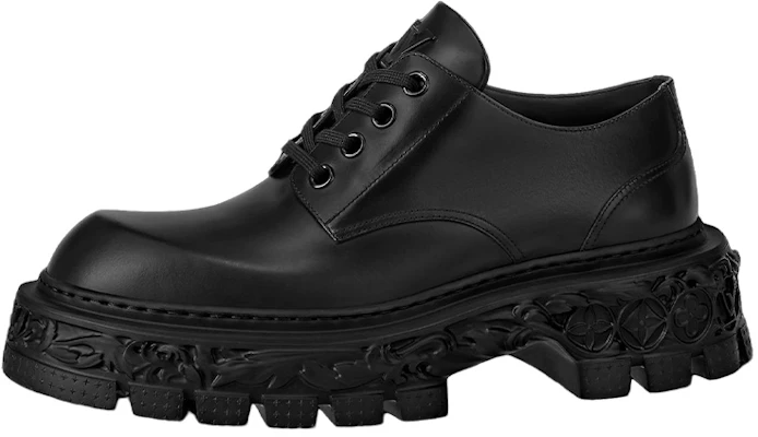 Louis Vuitton LV Platform Lace Up Loafers 'Hitam' 1AAHAT Buy Louis Vuitton LV Platform Lace Up Loafers 'Hitam' 1AAHAT