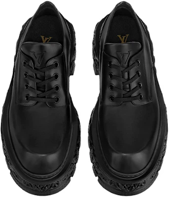 Louis Vuitton LV Platform Lace Up Loafers 'Hitam' 1AAHAT Lookbook Louis Vuitton LV Platform Lace Up Loafers 'Hitam' 1AAHAT