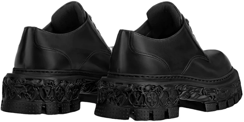 Louis Vuitton LV Platform Lace Up Loafers 'Hitam' 1AAHAT Shop Louis Vuitton LV Platform Lace Up Loafers 'Hitam' 1AAHAT