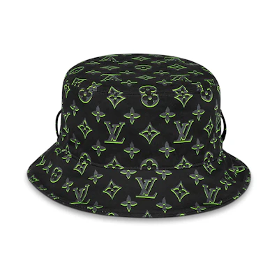Louis Vuitton LV Play MNG Spotlight Cotton Bucket Hat Unisex Couples Style. M7085M