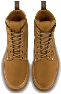 路易威登 皮革 綁帶 時尚 短靴 棕色 Shop 路易威登 皮革 綁帶 時尚 短靴 棕色