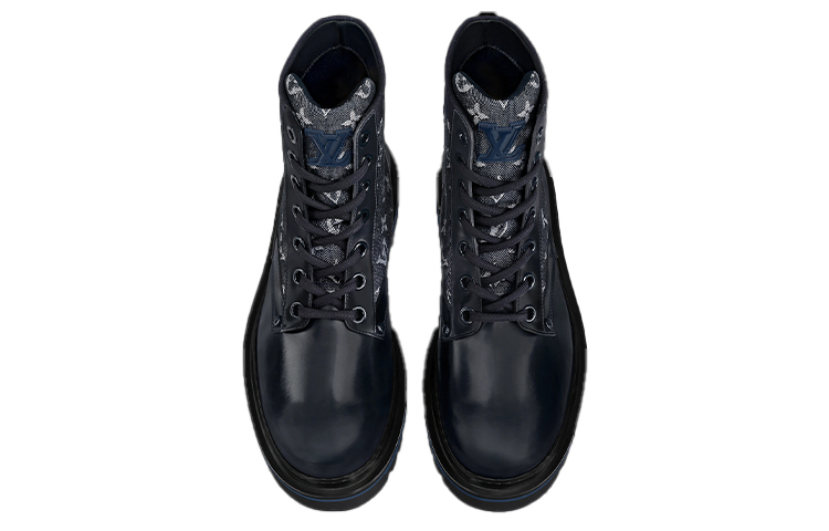 Lookbook 路易威登 Ranger 休閒短靴 藍色