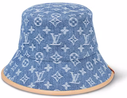 Louis Vuitton LV Remix Bucket Hat Monogram Denim Blue Louis Vuitton LV Remix Bucket Hat Monogram Denim Blue
